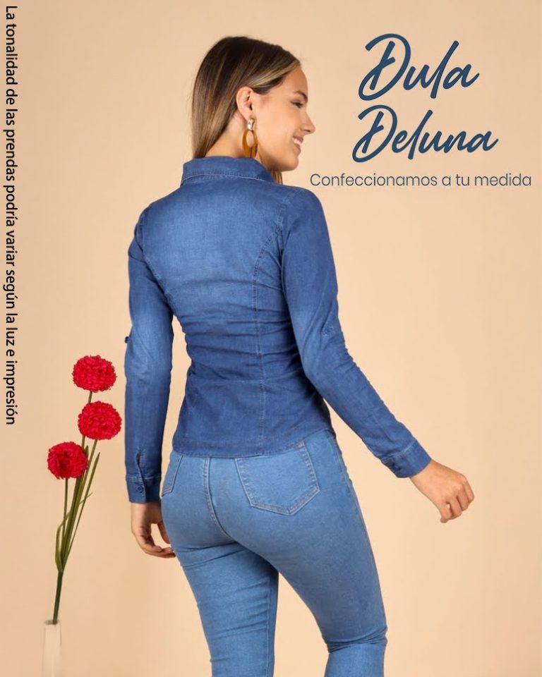 Camisa de Mujer Casual Urbano Denim Manga Larga Kamila