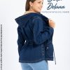 Casaca Jean Abrigo de Mujer Algodón Cotton con Capucha Arya