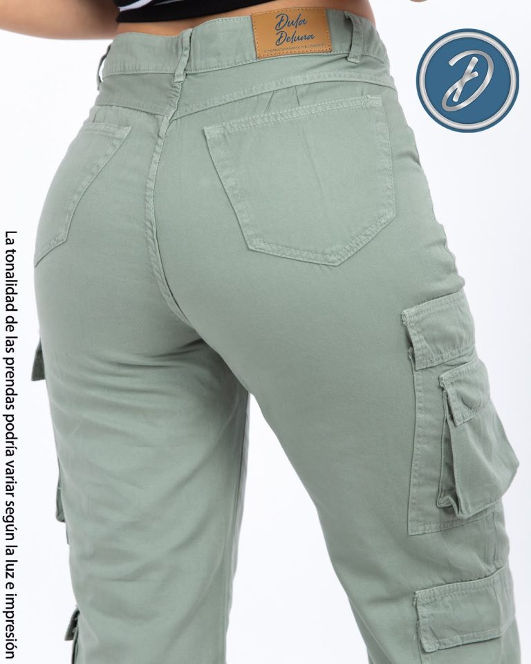 Pantalón Cargo de Mujer Drill Casual Elegante Recto Chelsy
