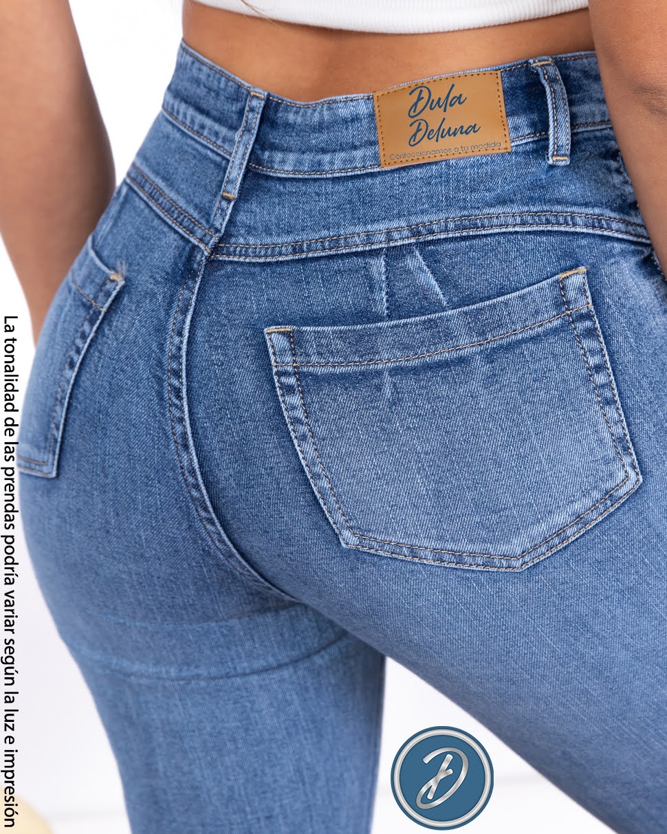 Pantalón de Mujer Jean Flare Campana Casual Urbano Bootcut