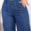 Pantalón Denim Palazo para Mujer Moda Casual Tiro Alto Mabel