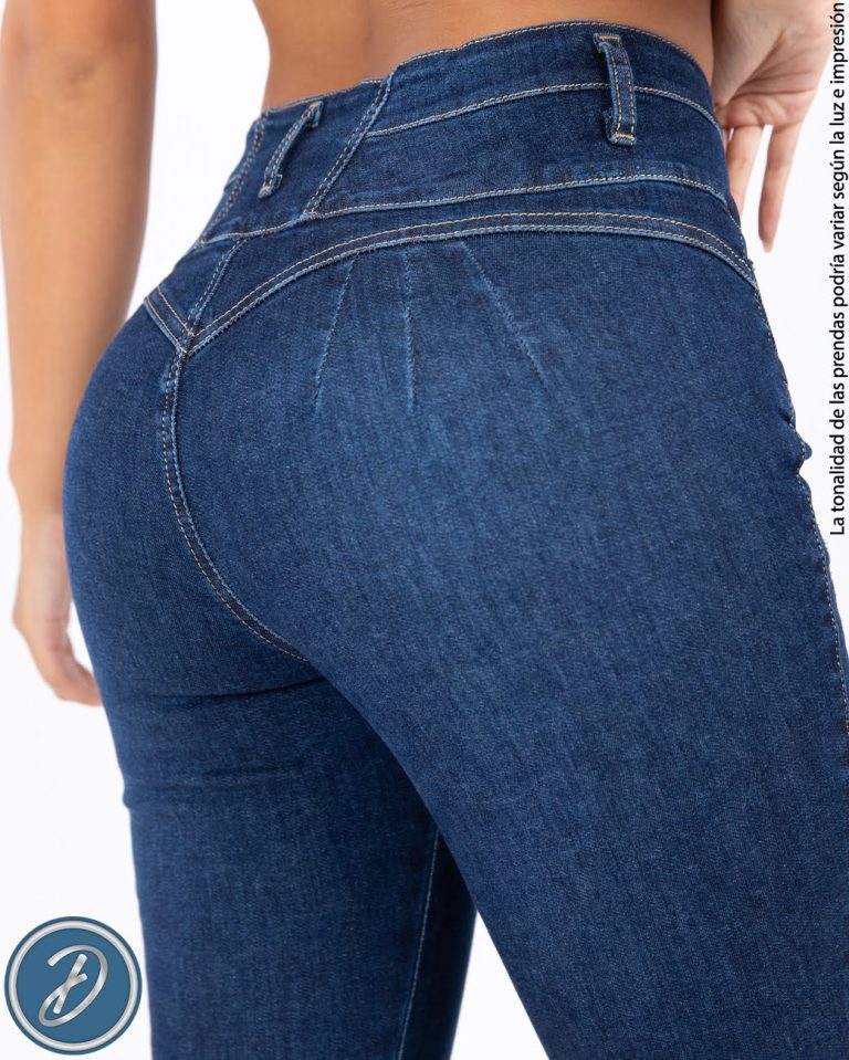 Pantalón Jean de Mujer Casual Urbano Tiro Alto Stretch Skinny Malu