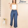 Pantalón para Mujer Casual Fiesta Palazo Denim Wide Leg