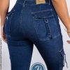 Pantalón para Mujer Jean Stretch Casual Fiesta Cargo Skinny Viena
