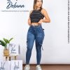 Pantalón de Mujer Jean Stretch Casual Urbano Cargo Skinny Viena
