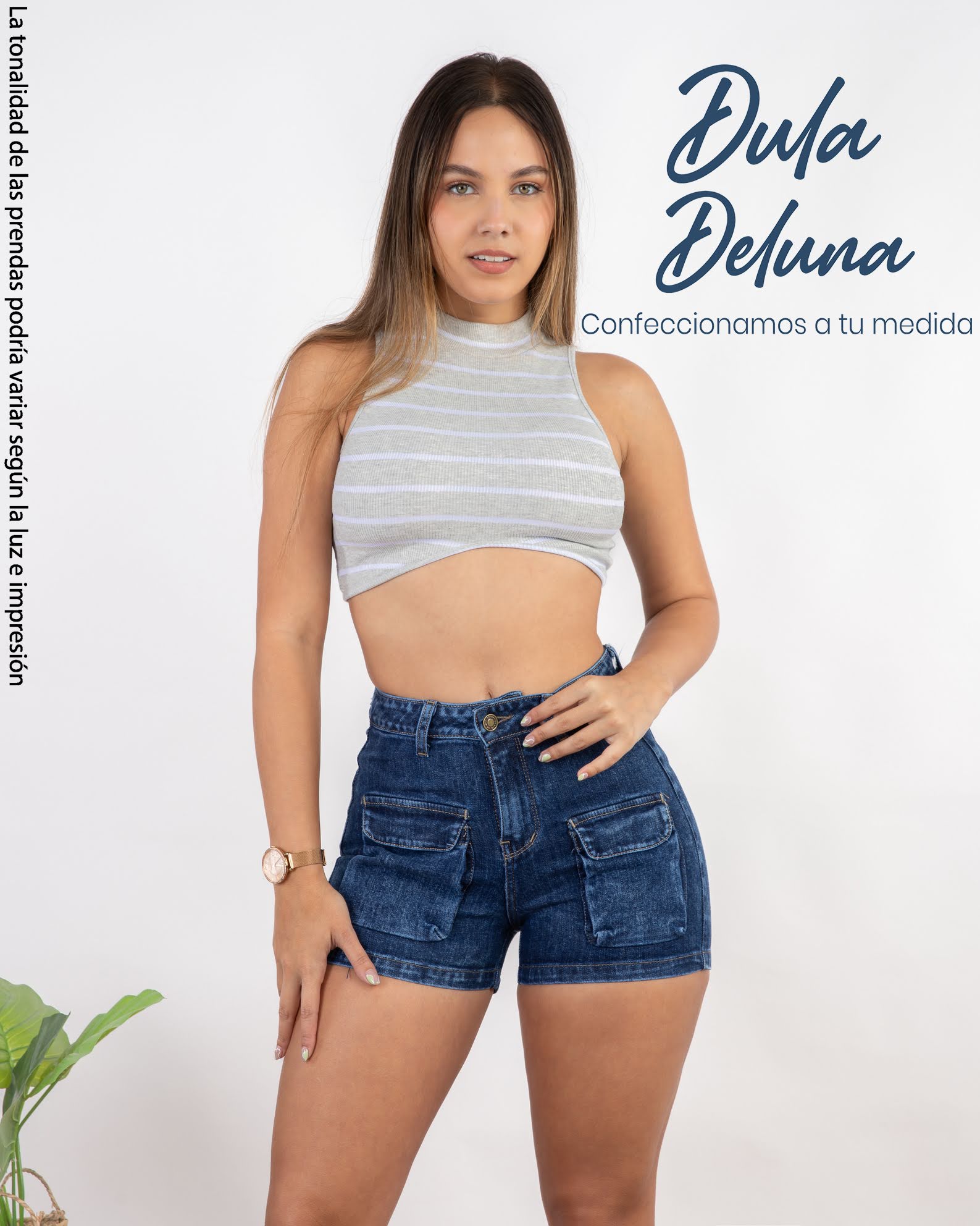 Short para Mujer Cargo Casual Denim Jean Stretch Brisa
