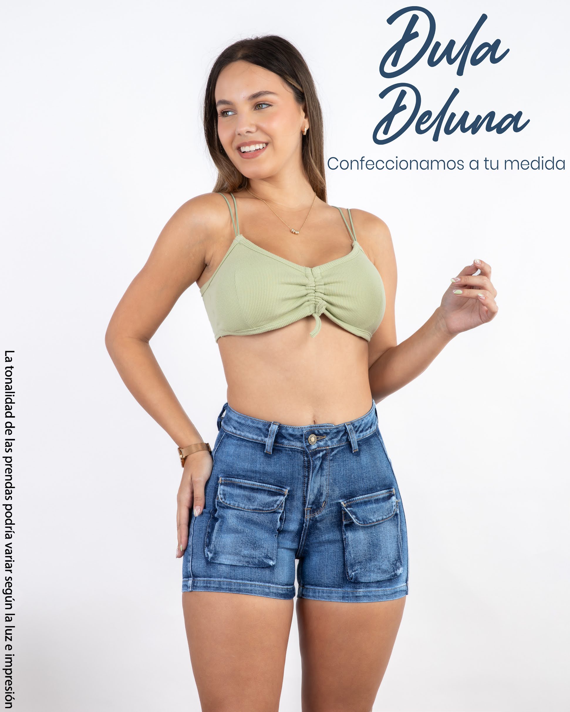 Short de Mujer Cargo Casual Verano Jean Stretch Brisa
