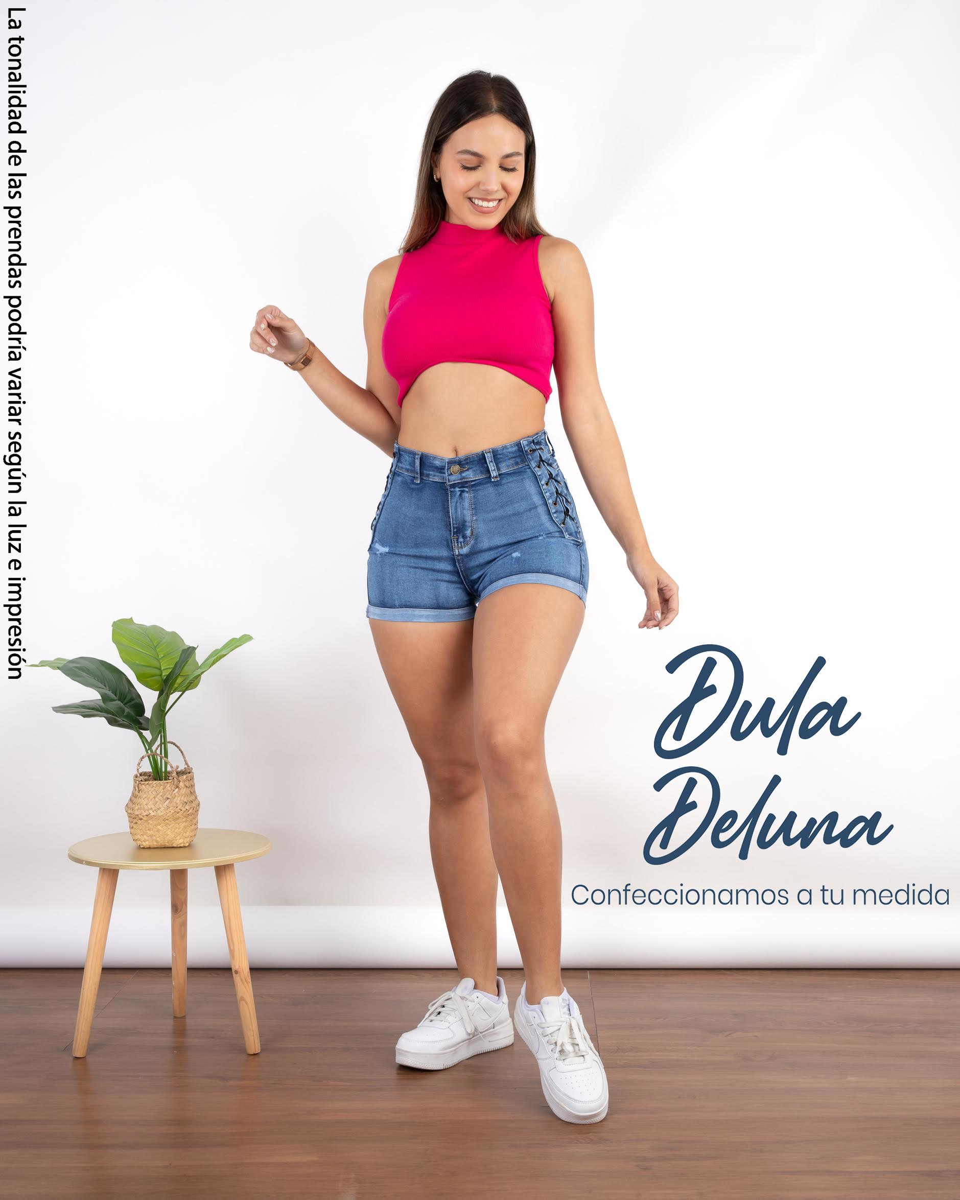 Short de Mujer Casual Verano Jean Stretch Tiro Alto Jaz