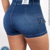 Short Jean para Mujer Stretch Casual Urbano con Bolsillos Kaela