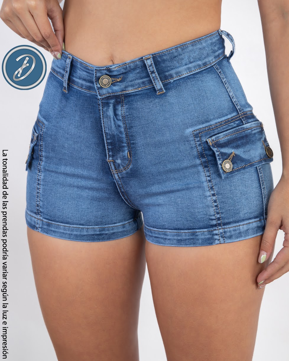 Short Jean de Mujer Stretch Casual Verano con Bolsillos Kaela