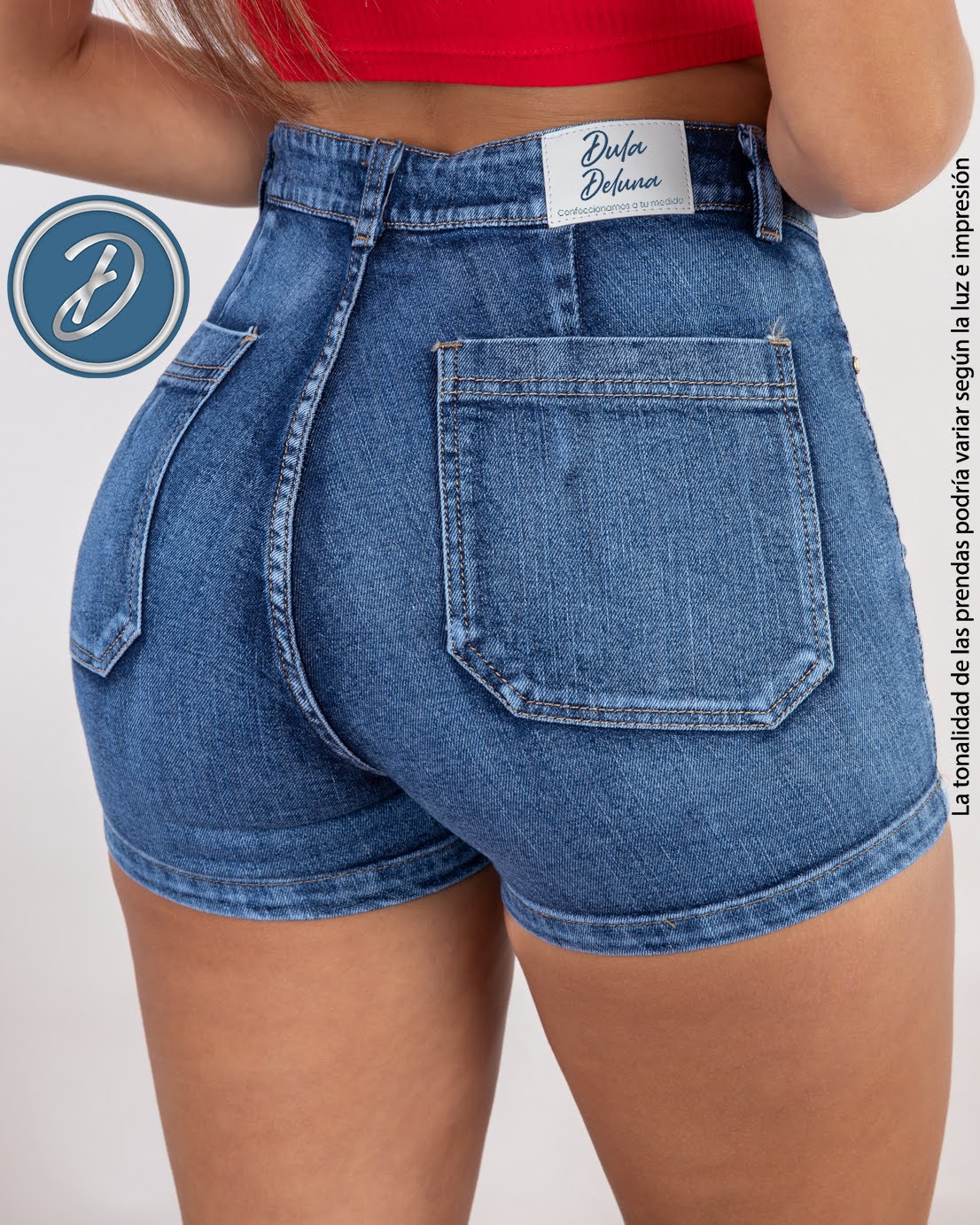 Short Jean Mujer Stretch Casual Elegante con Bolsillos Sirio