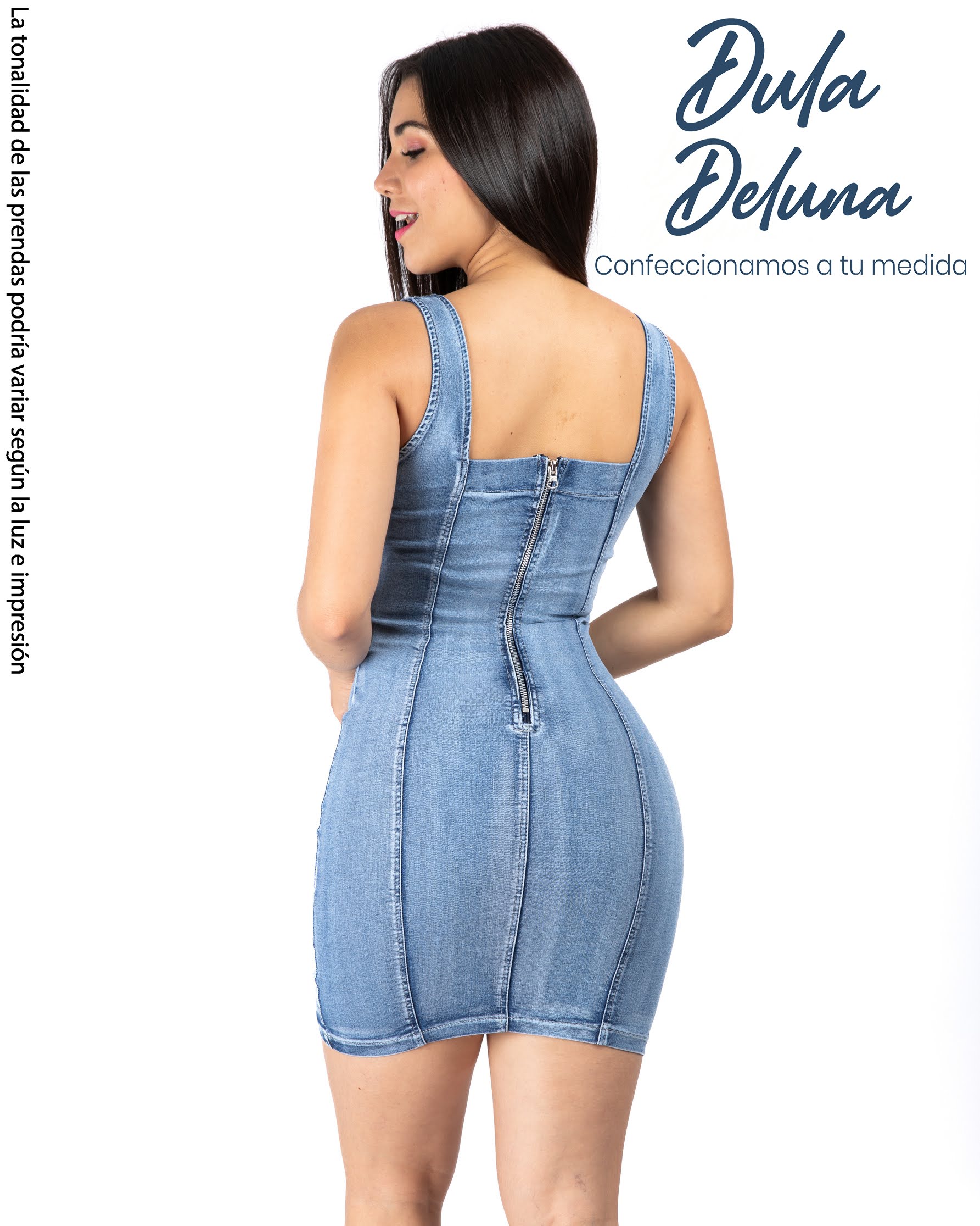 Vestido para Mujer Casual Fiesta Denim Stretch Corto Morgana