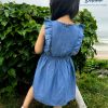 Vestido de Niña Moda Infantil Denim Confort con Elástico Nazly