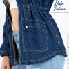 Casaca Jean Abrigo de Mujer Casual Atemporal Cotton con Capucha Arya
