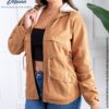 Casaca Abrigo para Mujer Casual Invierno Drill Cotton con Capucha Zoe