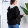 Casaca Abrigo para Mujer Casual Moda Drill Cotton con Capucha Zoe