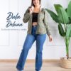 Casaca Abrigo de Mujer Casual Oficina Drill Cotton con Capucha Zoe