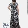 Enterizo para Mujer Fiesta Casual Seda Francesa Palazo Floreado con Lazo