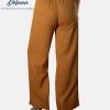 Pantalón Palazo Drapeado Mujer Casual Universitario Batari Corrugado