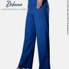 Pantalón Palazo Drapeado para Mujer Casual Urbano Batari Corrugado