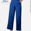 Pantalón Palazo Drapeado de Mujer Casual Evento Batari Corrugado