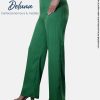 Pantalón Palazo Drapeado para Mujer Casual Oficina Batari Corrugado