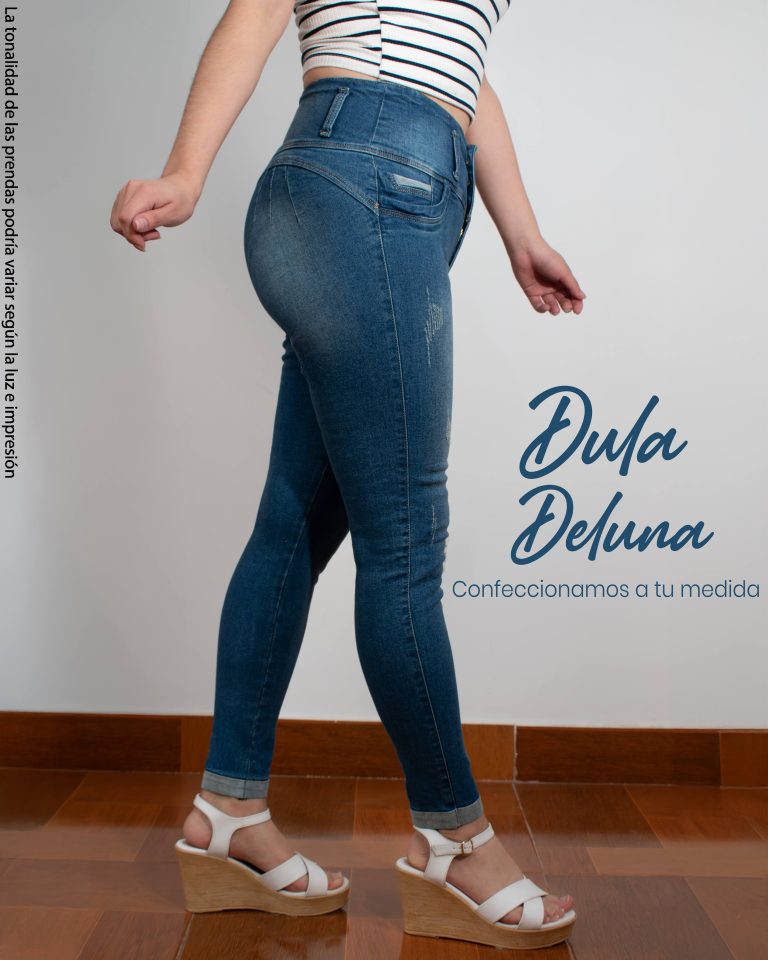 Pantalón Denim Mujer Rasgado Skinny Stretch Jean Casual