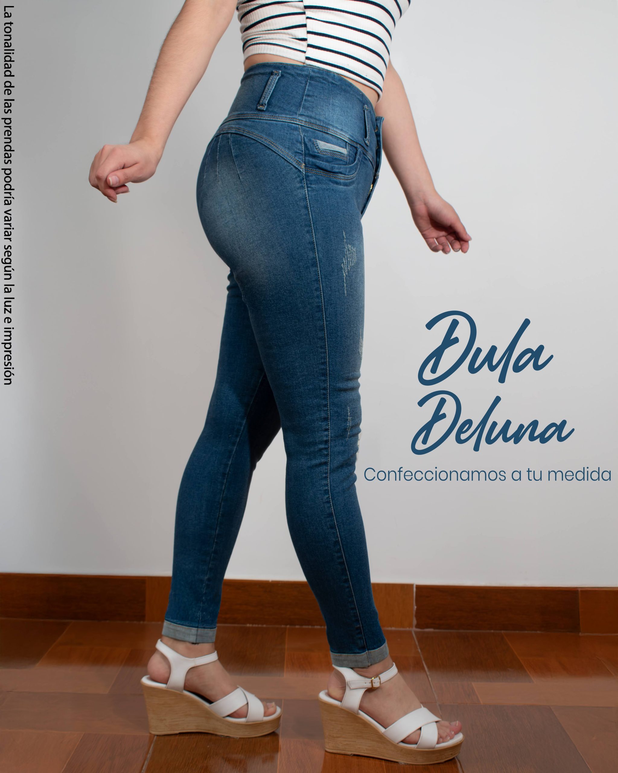 Pantalón Denim Mujer Rasgado Skinny Stretch Jean Casual