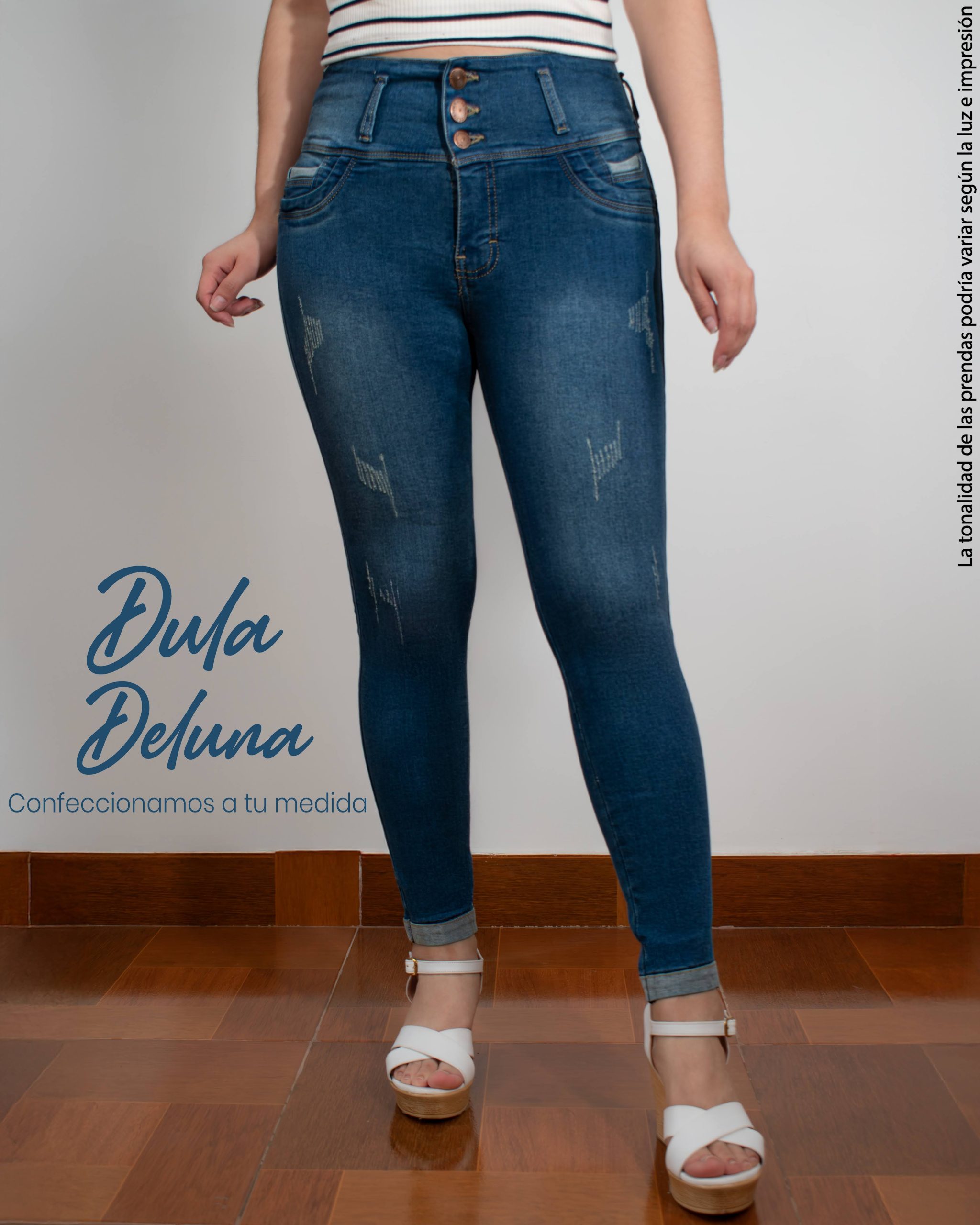 Pantalón Denim Mujer Rasgado Skinny Stretch Salida Casual