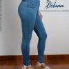 Pantalón para Mujer Casual Fiesta Denim Skinny Stretch Clásico Corazón