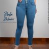 Pantalón de Mujer Casual Urbano Denim Skinny Stretch Clásico Corazón