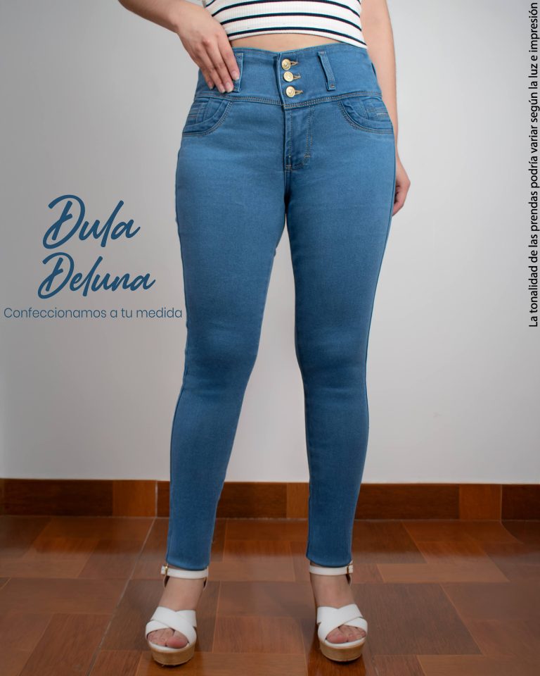 Pantalón de Mujer Casual Urbano Denim Skinny Stretch Clásico Corazón