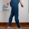 Pantalón de Mujer Skinny Casual Oficina Denim Stretch con Bolsillos
