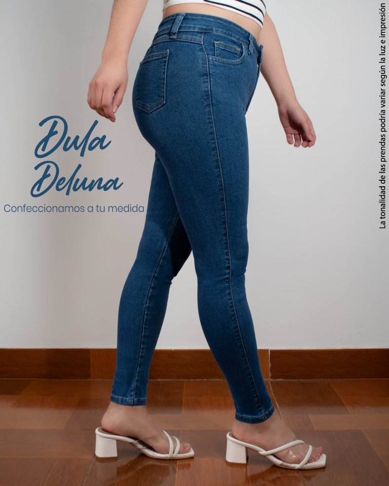 Pantalón de Mujer Skinny Casual Oficina Denim Stretch con Bolsillos