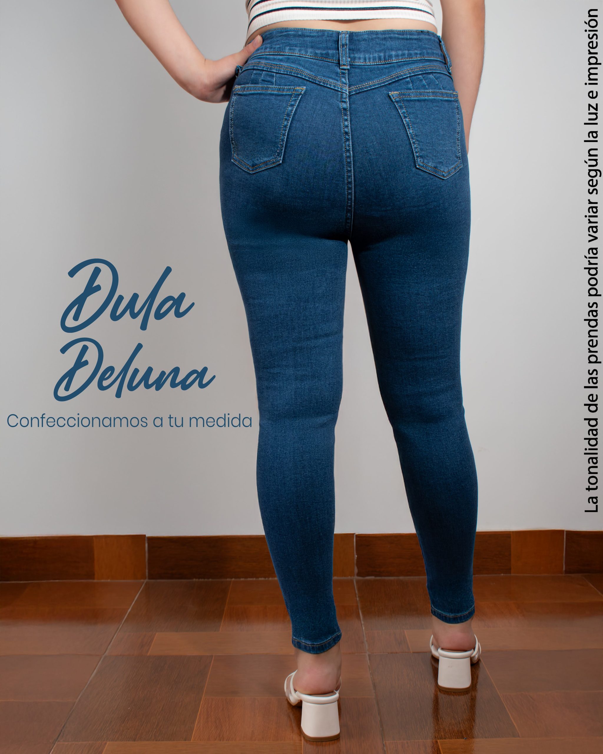 Pantalón para Mujer Skinny Casual Fiesta Denim Stretch con Bolsillos
