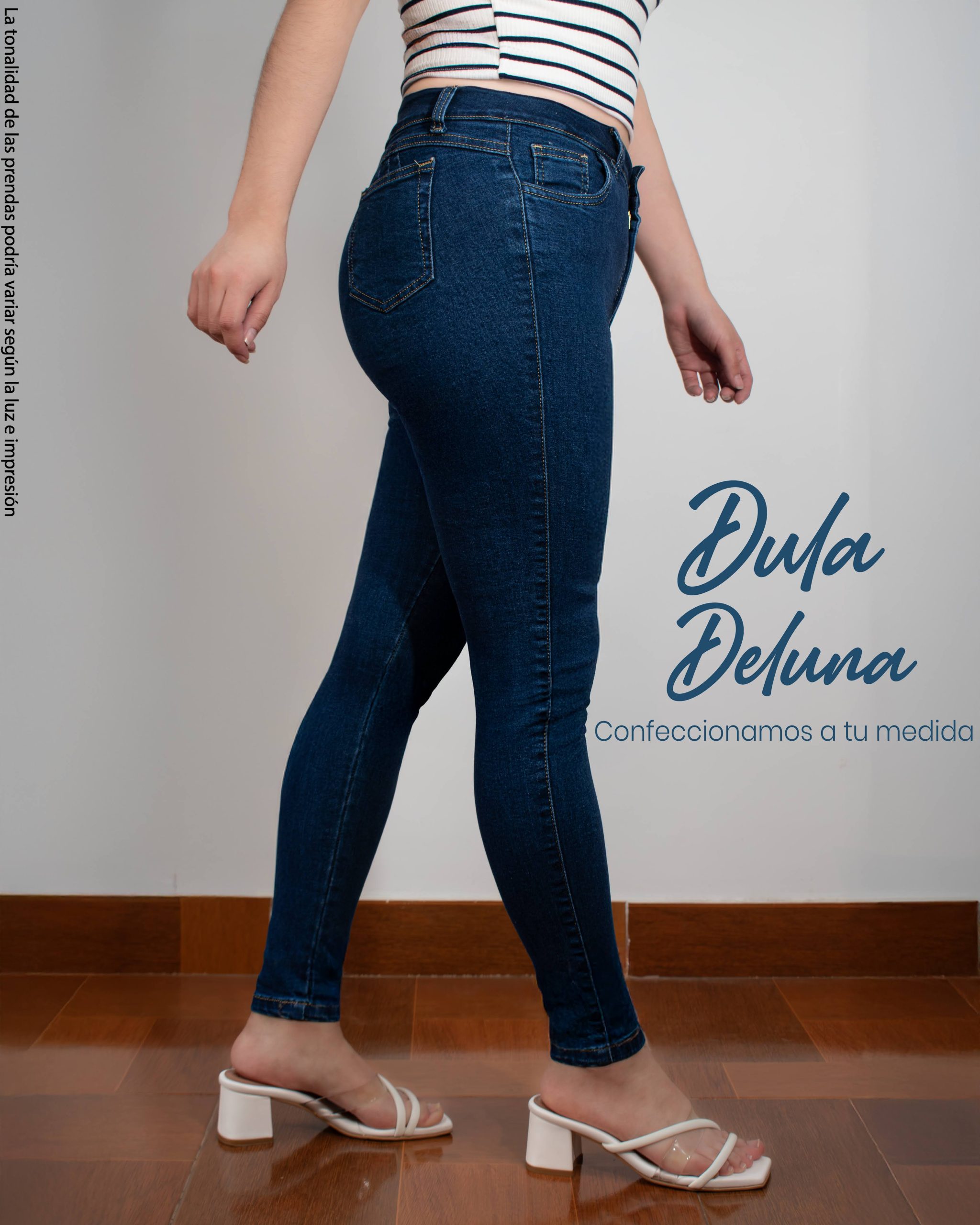 Pantalón de Mujer Skinny Casual Urbano Denim Stretch con Bolsillos