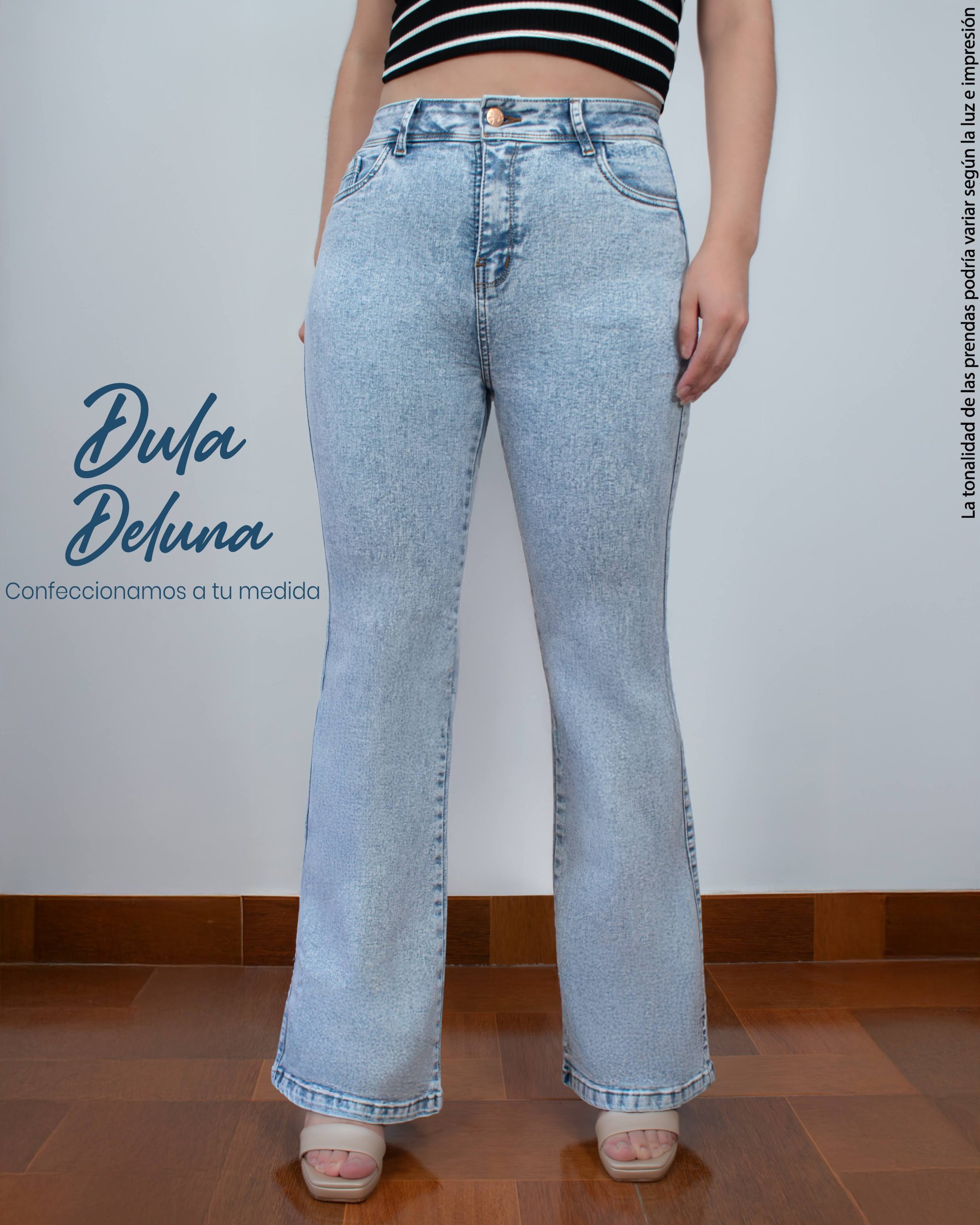 Pantalón Jean Mujer Acampanado Casual Oficina Flare Sirena Rayser