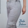 Pantalón Cargo para Mujer Casual Oficina Jean con Regulador