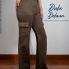 Pantalón Cargo para Mujer Casual Fiesta Jean con Regulador