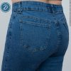 Pantalón Jean para Mujer Recto Entero Casual Tiro Medio Freyka