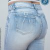 Pantalón Jean de Mujer Recto Casual Tiro Medio Freyka