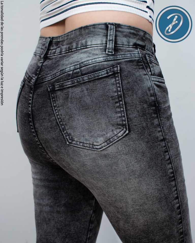 Pantalón Jean de Mujer Recto Casual Urbano Tiro Medio Freyka