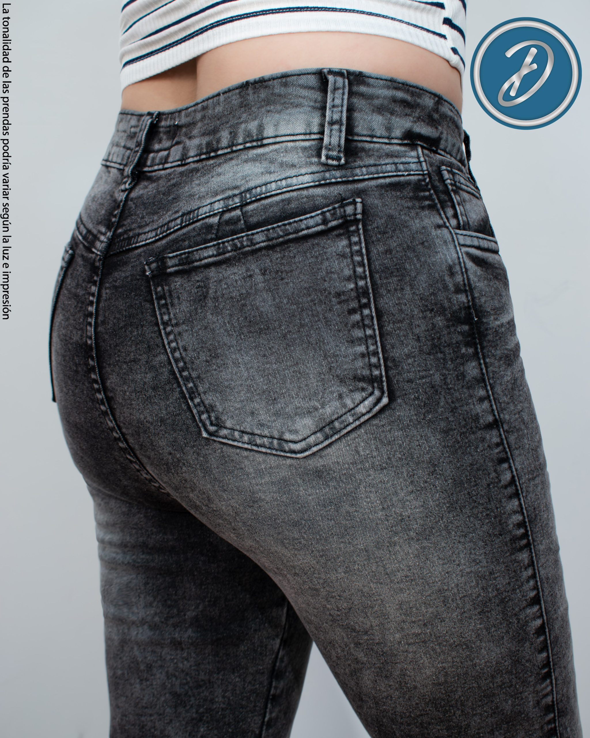 Pantalón Jean de Mujer Recto Casual Urbano Tiro Medio Freyka