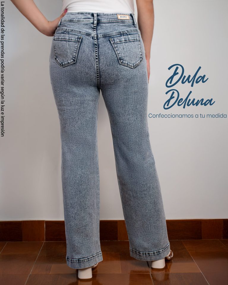 Pantalón Jean para Mujer Casual Fiesta Palazo Recto Rayser