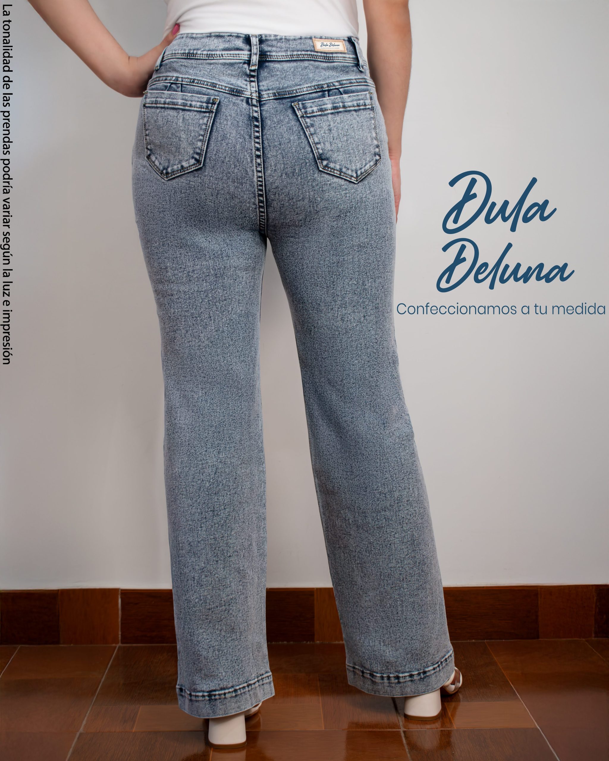 Pantalón Jean para Mujer Casual Fiesta Palazo Recto Rayser