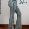 Pantalón para Mujer Jean Acampanado Casual FiestaSirena Bootcut Raya