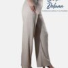 Pantalón Palazo para Mujer Oficina Casual Lino Tiro Alto