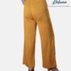 Pantalón Palazo Mujer Evento Casual Lino Tiro Alto