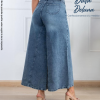 Pantalón para Mujer Jean Palazo Casual Tiro Alto Mega