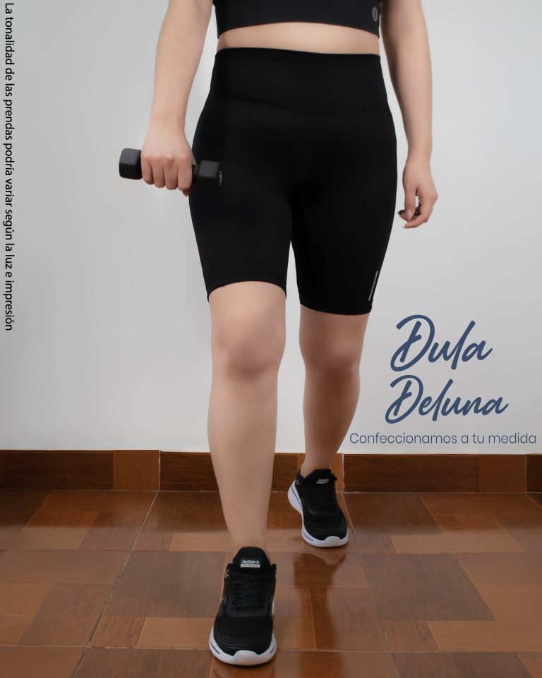 Short Biker de Mujer Deportivo Push Up Suplex Colombiano Estela